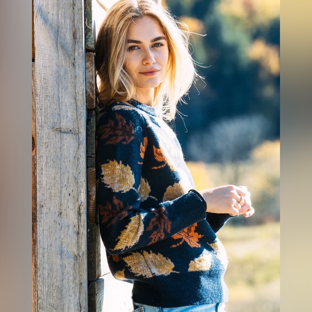 Kiel James Patrick Falling Leaf Sweater